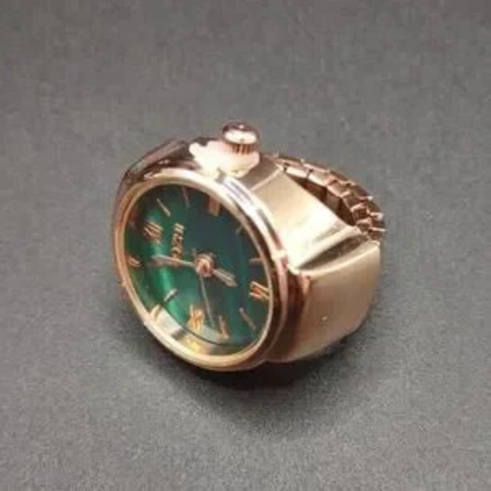 Ring Watch Rose Gold Green Men's Women's VTG BOHO Valentine's Birthday Gift NEW!